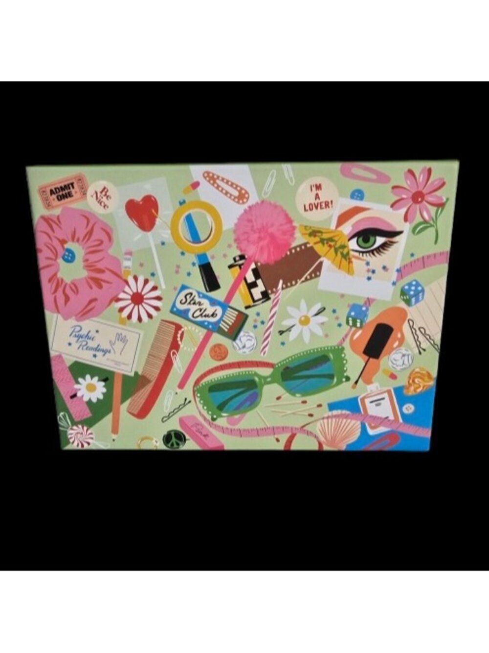 Ban.do x Bijou Karman Junk Drawer Jigsaw Puzzle 500 Pieces Complete